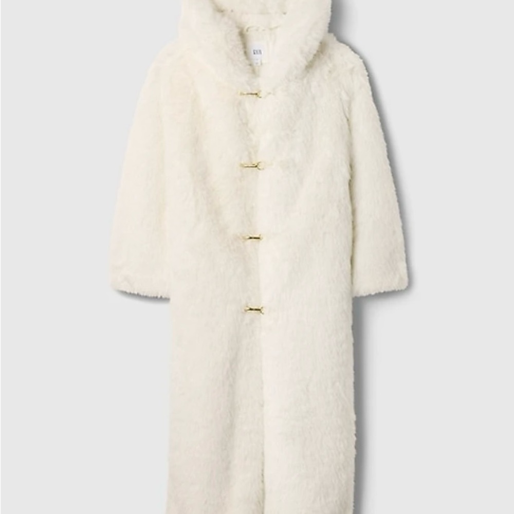 Gap x Cult Gaia, Cream Teddy Jacket with Plush Texture and Oversized Fit, Size S